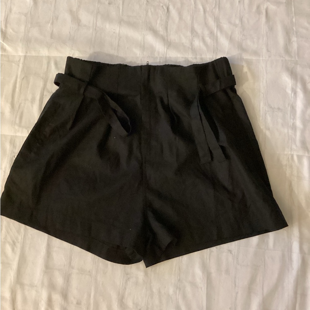 High-Rise Tie-Waist Shorts